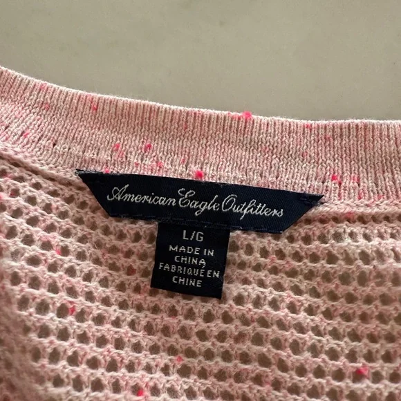 American Eagle Speckled Confetti Knit Cardigan Sz L - Picture 2 of 9